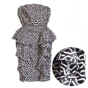 Baileyblue strapless dress size small black and white NWT ruffled